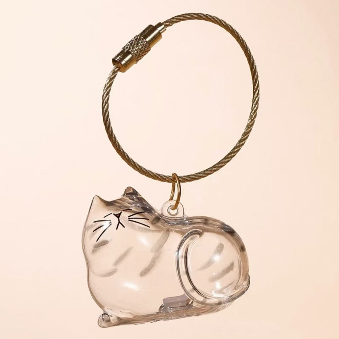 Transparent Cat Hair Storage Box Chimes
