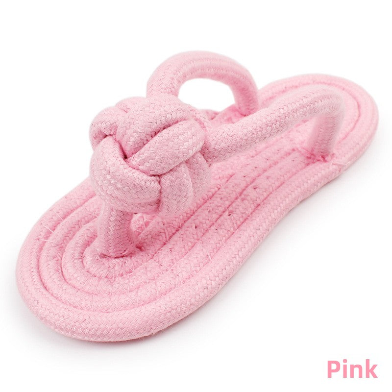 Color Slippers Dog Toy