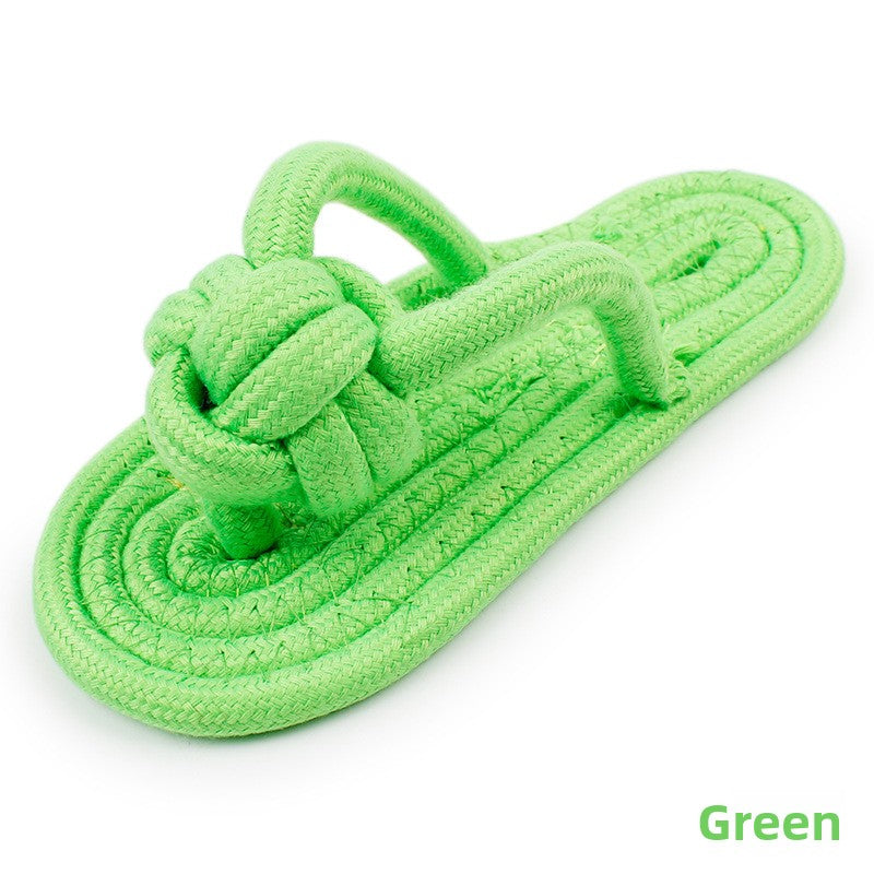 Color Slippers Dog Toy