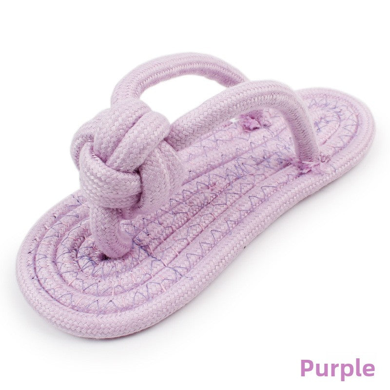 Color Slippers Dog Toy