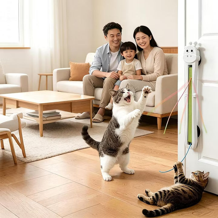 Automatic Wall Mounted Cat Toy - Interactive Teaser