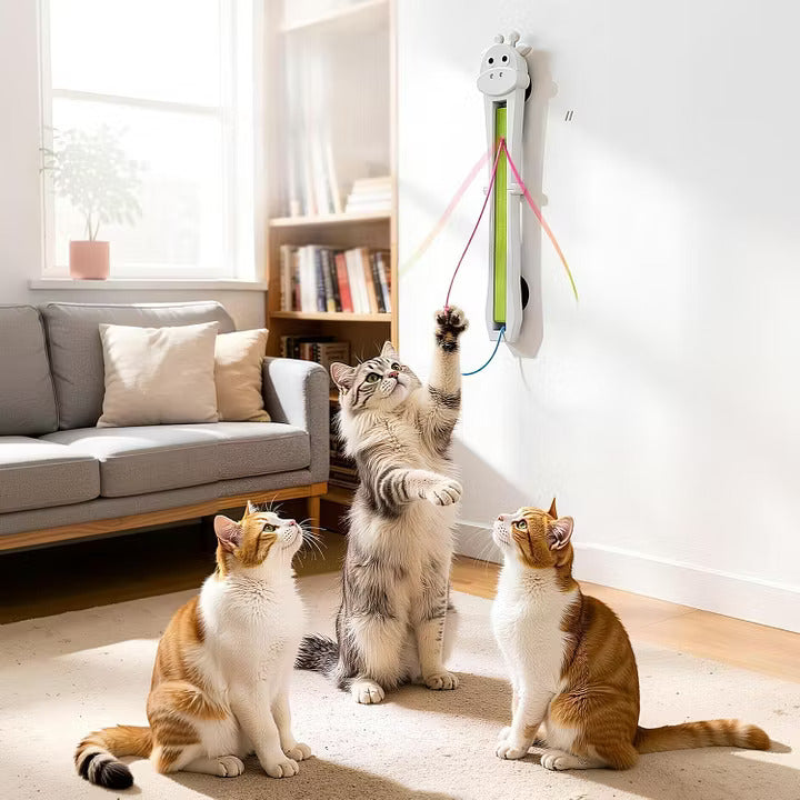 Automatic Wall Mounted Cat Toy - Interactive Teaser