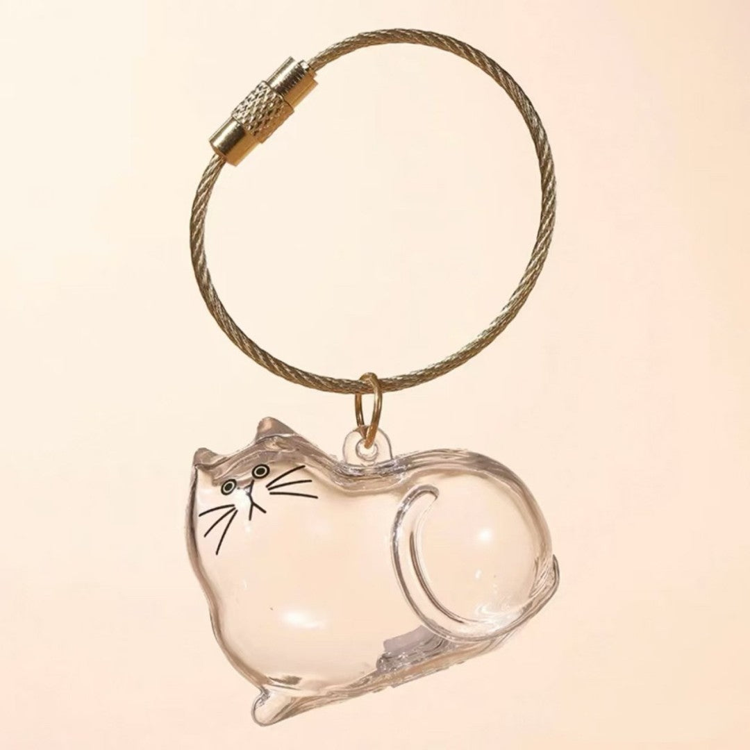 Transparent Cat Hair Storage Box Chimes
