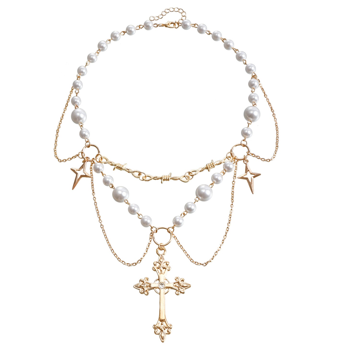 Tassel Cross Necklace
