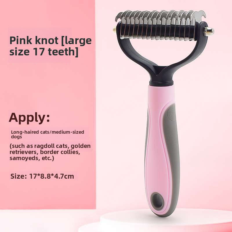 Professional Pet Deshedding Brush for Dogs & Cats
