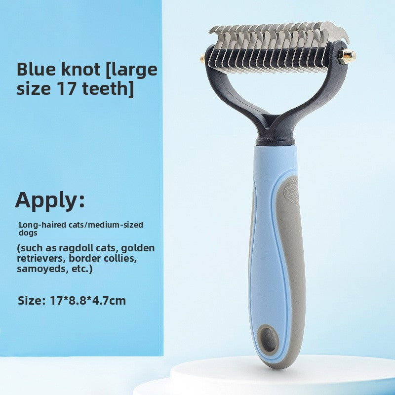 Professional Pet Deshedding Brush for Dogs & Cats