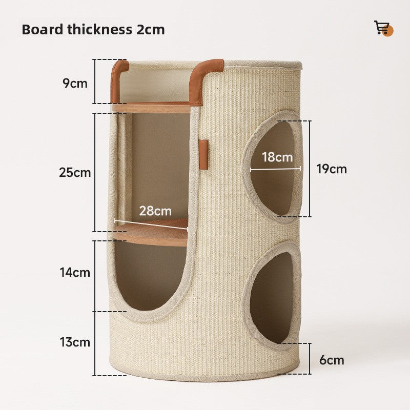 Upper And Lower Layers Of Cat Climbing Frame