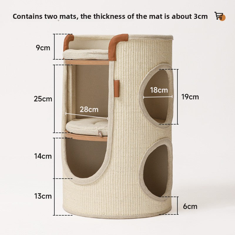 Upper And Lower Layers Of Cat Climbing Frame