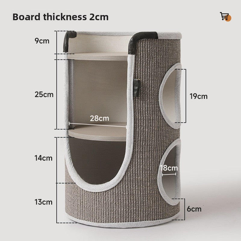 Upper And Lower Layers Of Cat Climbing Frame