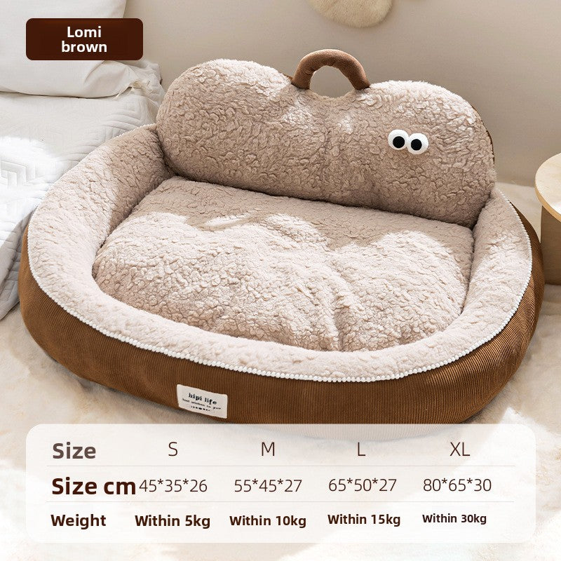 Autumn & Winter Thickened Pet Nest – Ultra-Warm Dog & Cat Bed