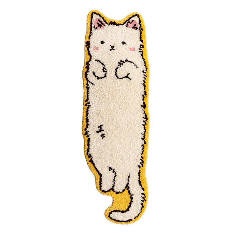 Cartoon Cat Bedside Carpet