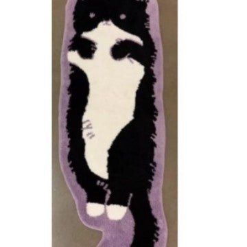 Cartoon Cat Bedside Carpet