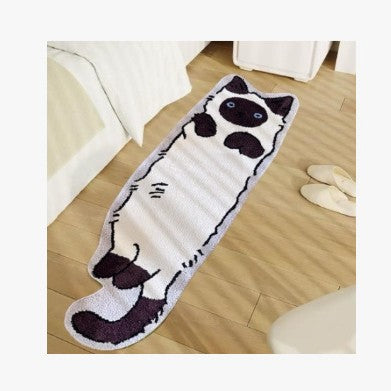 Cartoon Cat Bedside Carpet