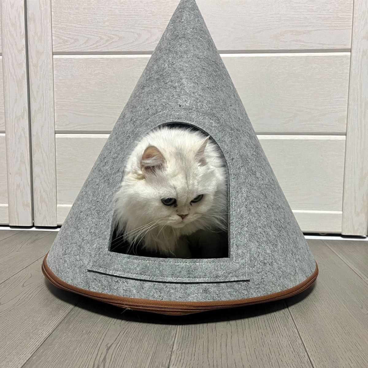 Scratch-Resistant Felt Cat Tent – Durable Indoor Cat Cave Bed