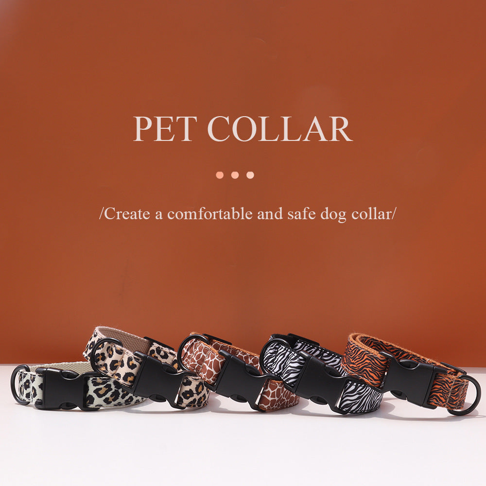 Cute Dog Collars - Animal Print Training Collar
