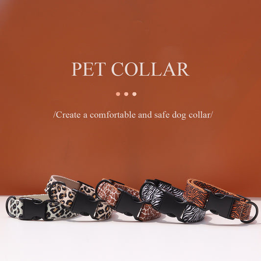 Cute Dog Collars - Animal Print Training Collar