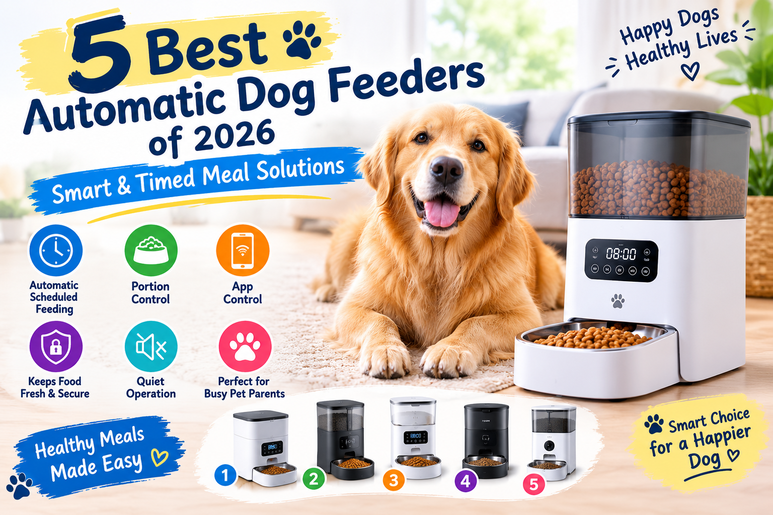 5 Best Automatic Dog Feeders of 2026