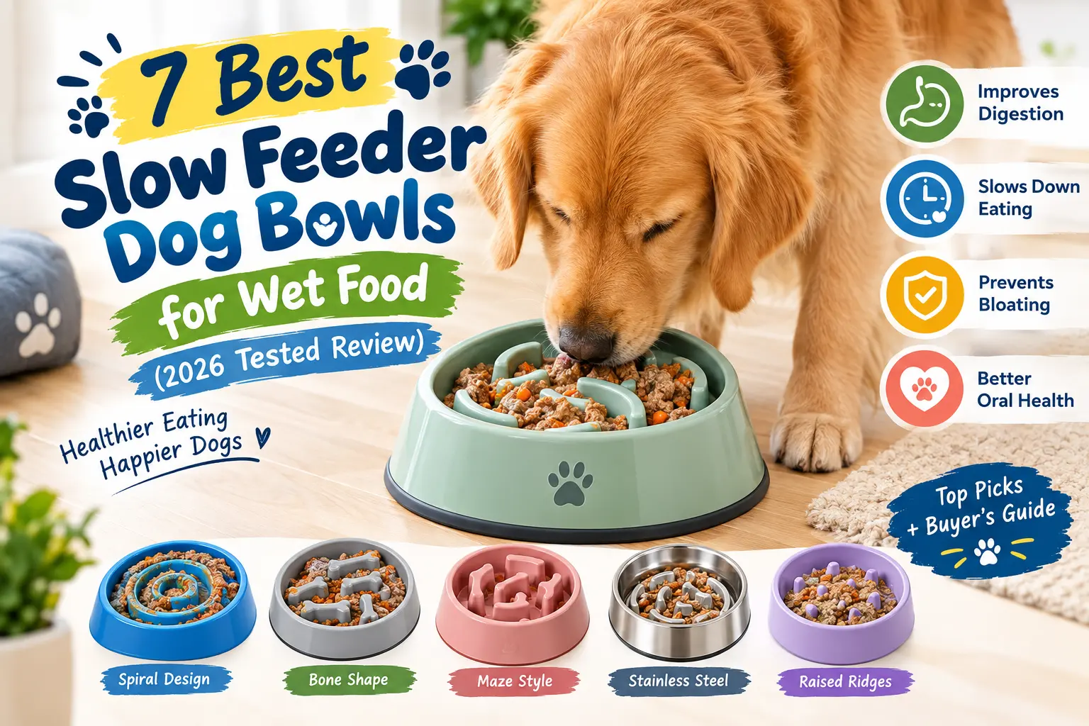 Best Slow Feeder Dog Bowl for Wet Food