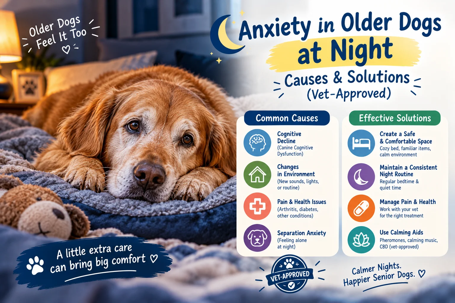 Anxiety in Older Dogs at Night