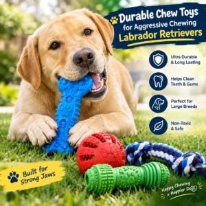 Durable Chew Toys for Aggressive Chewing Labrador Retrievers